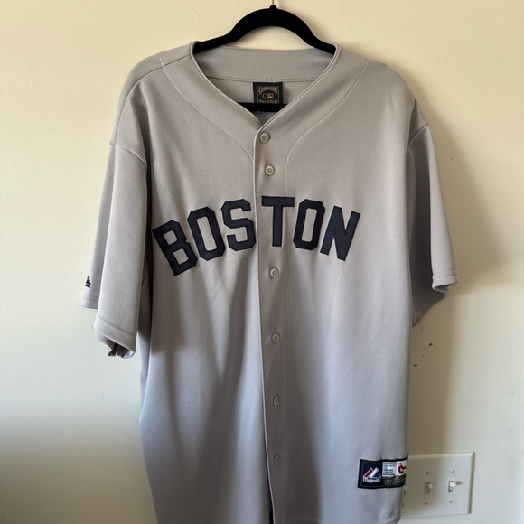 Majestic Gray Boston Jersey